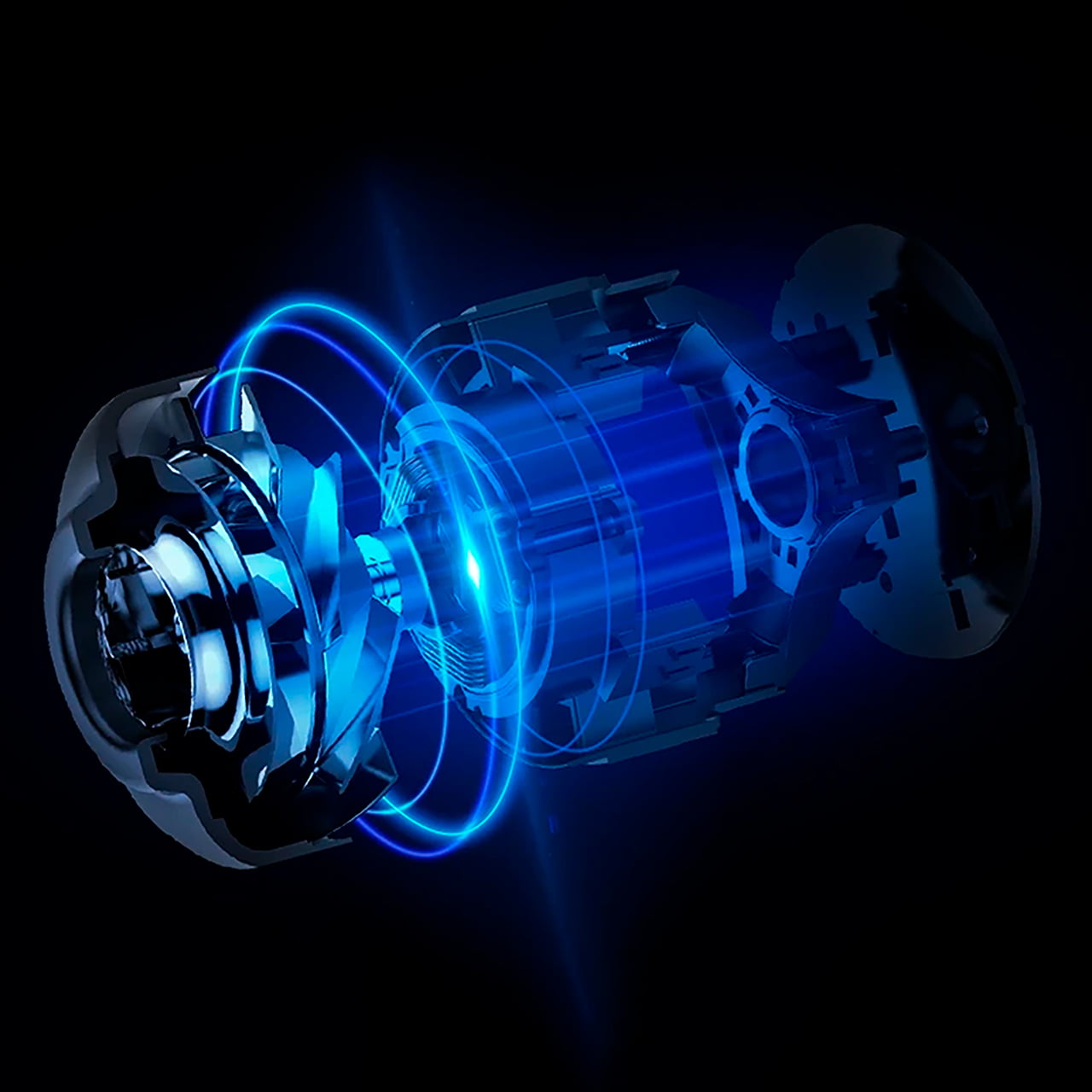 Dreame V10 оснащён бесщёточным мотором обеспечивающим пылесосу мощность всасывания до 140 авт или 22000 Па